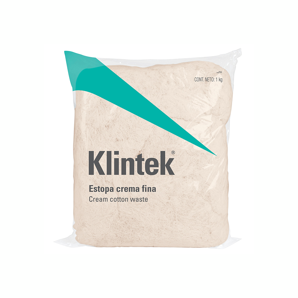 BOLSA ESTOPA 1KG CREMA KLINTEK 57001 ESTO-1C