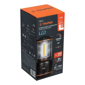 LINTERNA DE LED PARA CAMPAMENTO DE PILAS TRUPER 10760 LACA-3D