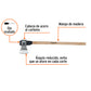 Hacha labor entera 3 lb, mango de madera 36', TRUPER, Truper, SKU 102969 — vista 3