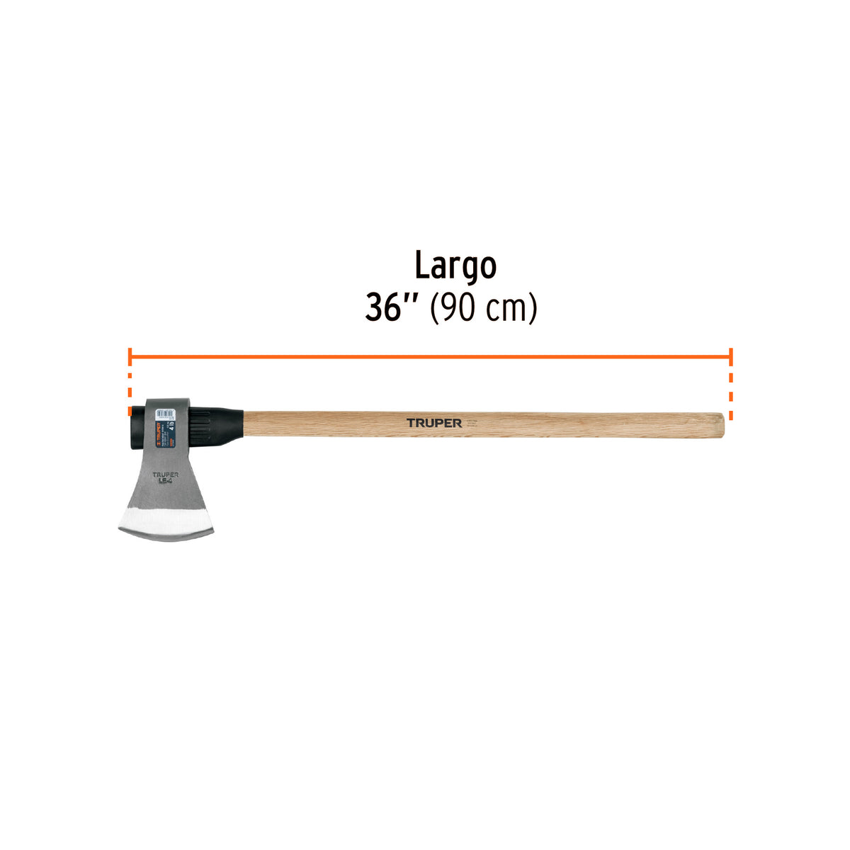 Hacha labor entera 4 lb, mango de madera 36', TRUPER, Truper, SKU 102981 — vista 4