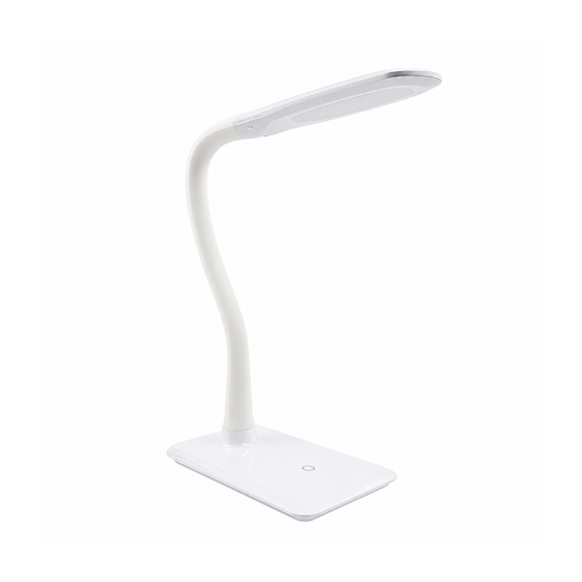 LUMINARIO LAMPARA LED DE ESCRITORIO DIMMER TOUCH BLANCO 7W 100-240V 360LM 50K  16 LEDS