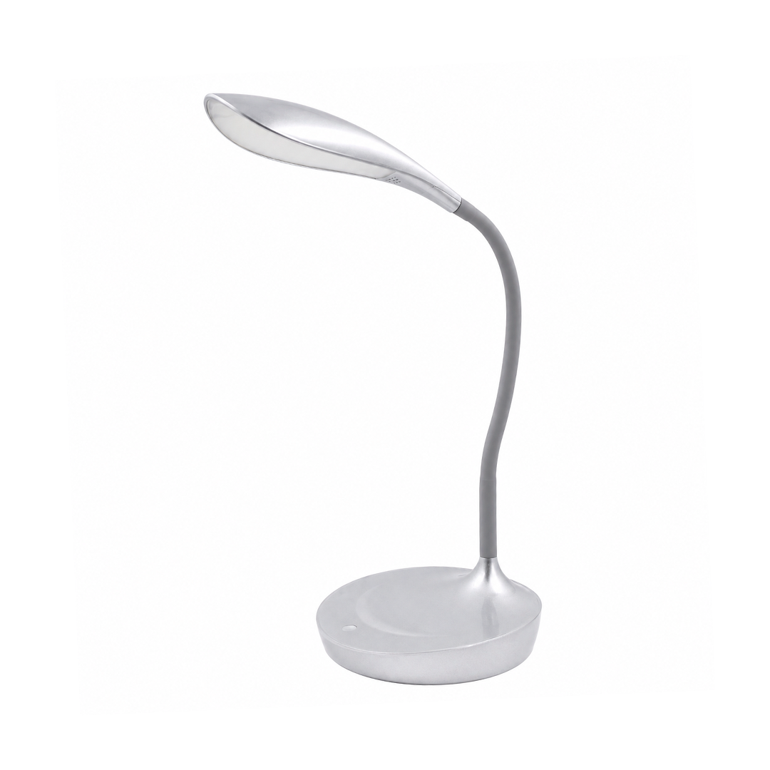 LUMINARIO LAMPARA LED DE ESCRITORIO TOUCH USB PLATEADO 4.5W 110-240V 480LM 65K