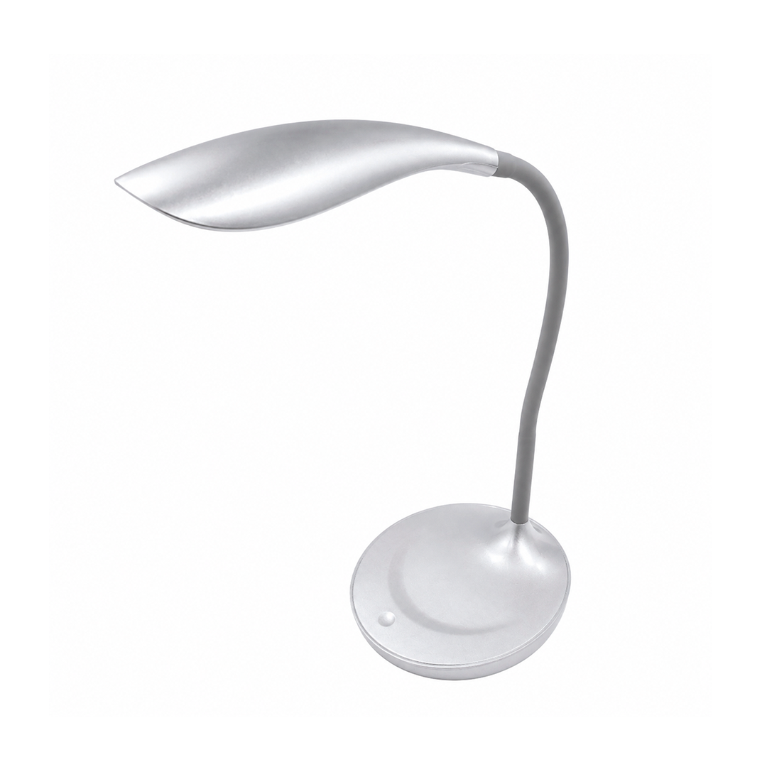LUMINARIO LAMPARA LED DE ESCRITORIO TOUCH USB PLATEADO 4.5W 110-240V 480LM 65K