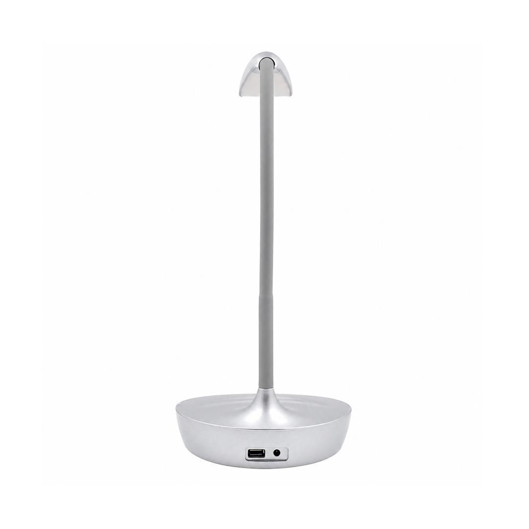 LUMINARIO LAMPARA LED DE ESCRITORIO TOUCH USB PLATEADO 4.5W 110-240V 480LM 65K
