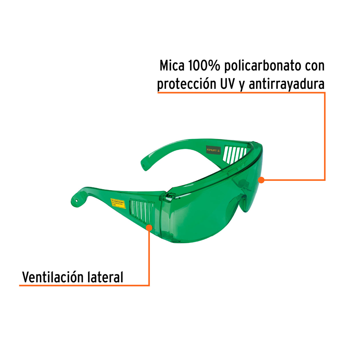 Lentes de seguridad para láser verde, TRUPER, Truper, SKU 100812 — vista 3
