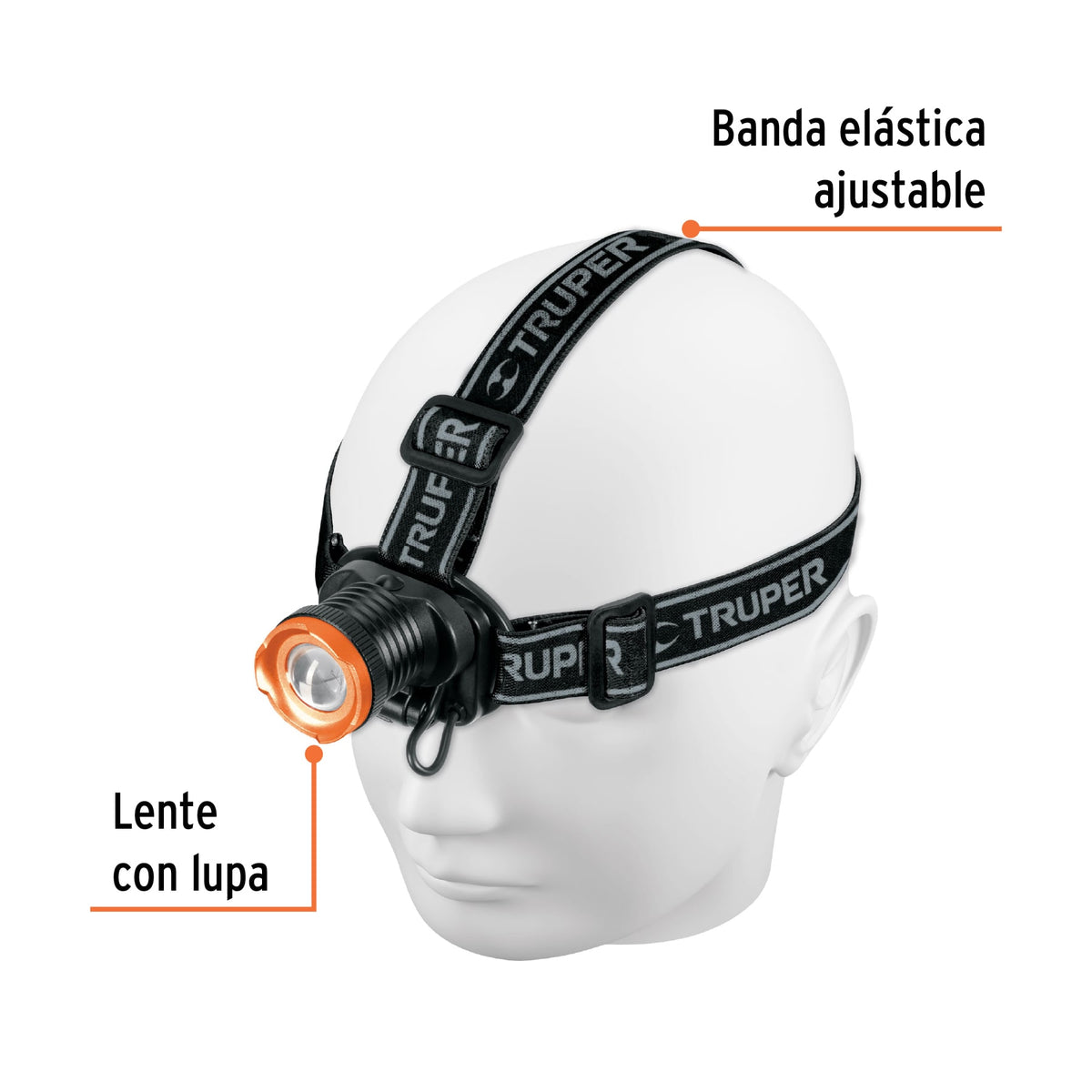 Linterna de minero LED 80 lm, recargable, TRUPER EXPERT, Expert, SKU 102129 — vista 3