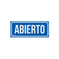 Letrero de señalización 'ABIERTO/CERRADO' 28 x 12 cm — foto oficial 1
