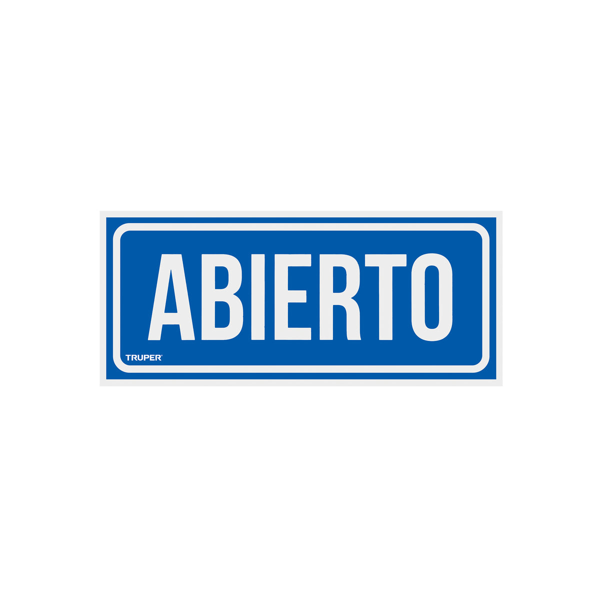 Letrero de señalización 'ABIERTO/CERRADO' 28 x 12 cm — foto oficial 1