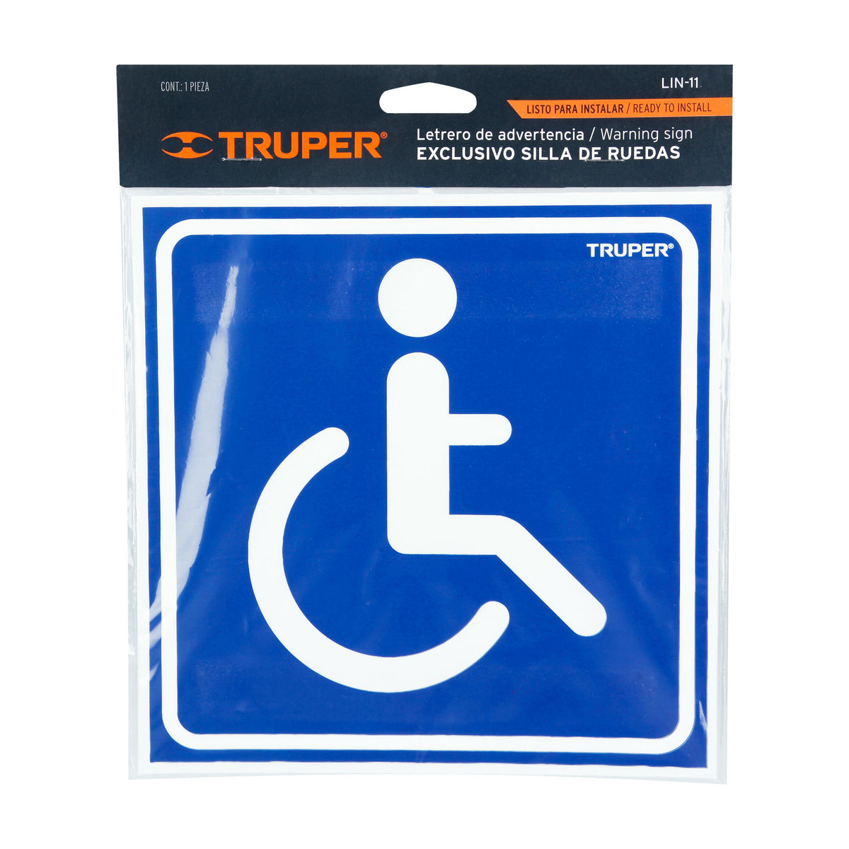 Letrero 'Exclusivo personas con discapacidad'19x19cm — foto oficial 2