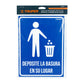 Letrero señalización'DEPOSITE LA BASURA EN SU LUGAR'21x28cm — foto oficial 2