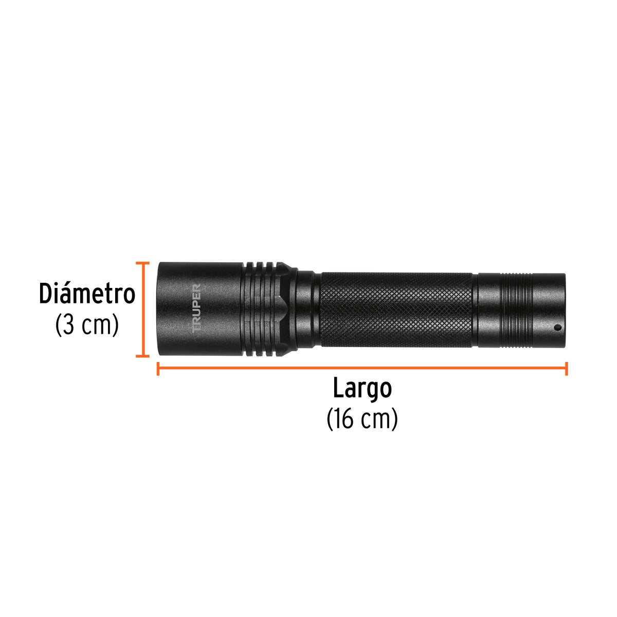 Linterna LED recargable, de aluminio, 340 lm, TRUPER, Truper, SKU 101381 — vista 4