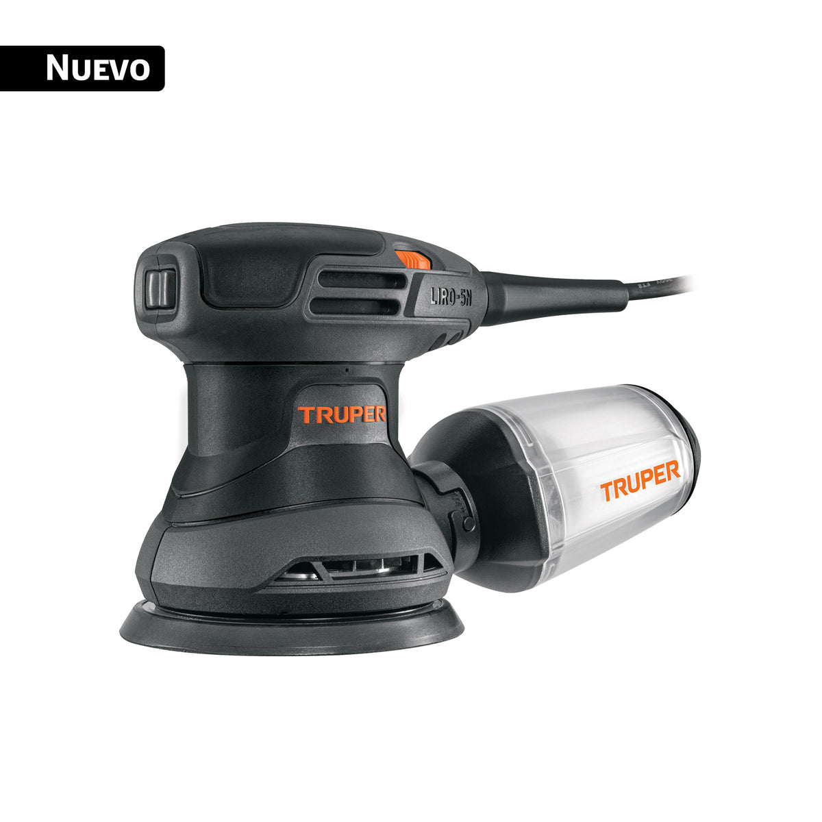 Lijadora roto orbital 5', 260W, TRUPER INDUSTRIAL — foto oficial 1