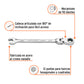 Llave combinada con matraca 8 mm flexible, EXPERT, Expert, SKU 103459 — vista 3