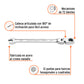Llave combinada con matraca 1/4' flexible, EXPERT, Expert, SKU 103544 — vista 3