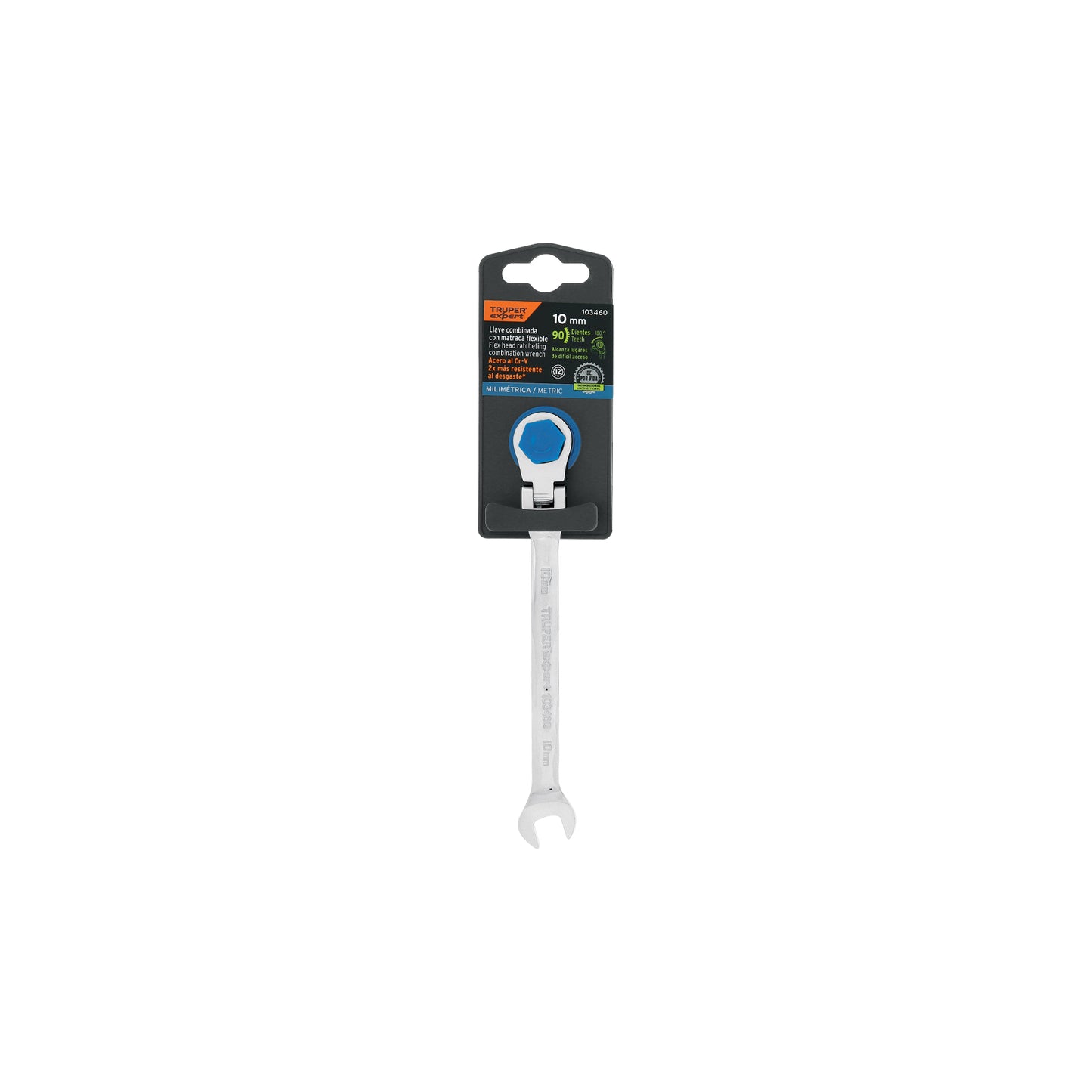 Llave combinada con matraca 10 mm flexible, EXPERT, Expert, SKU 103460 — vista 2