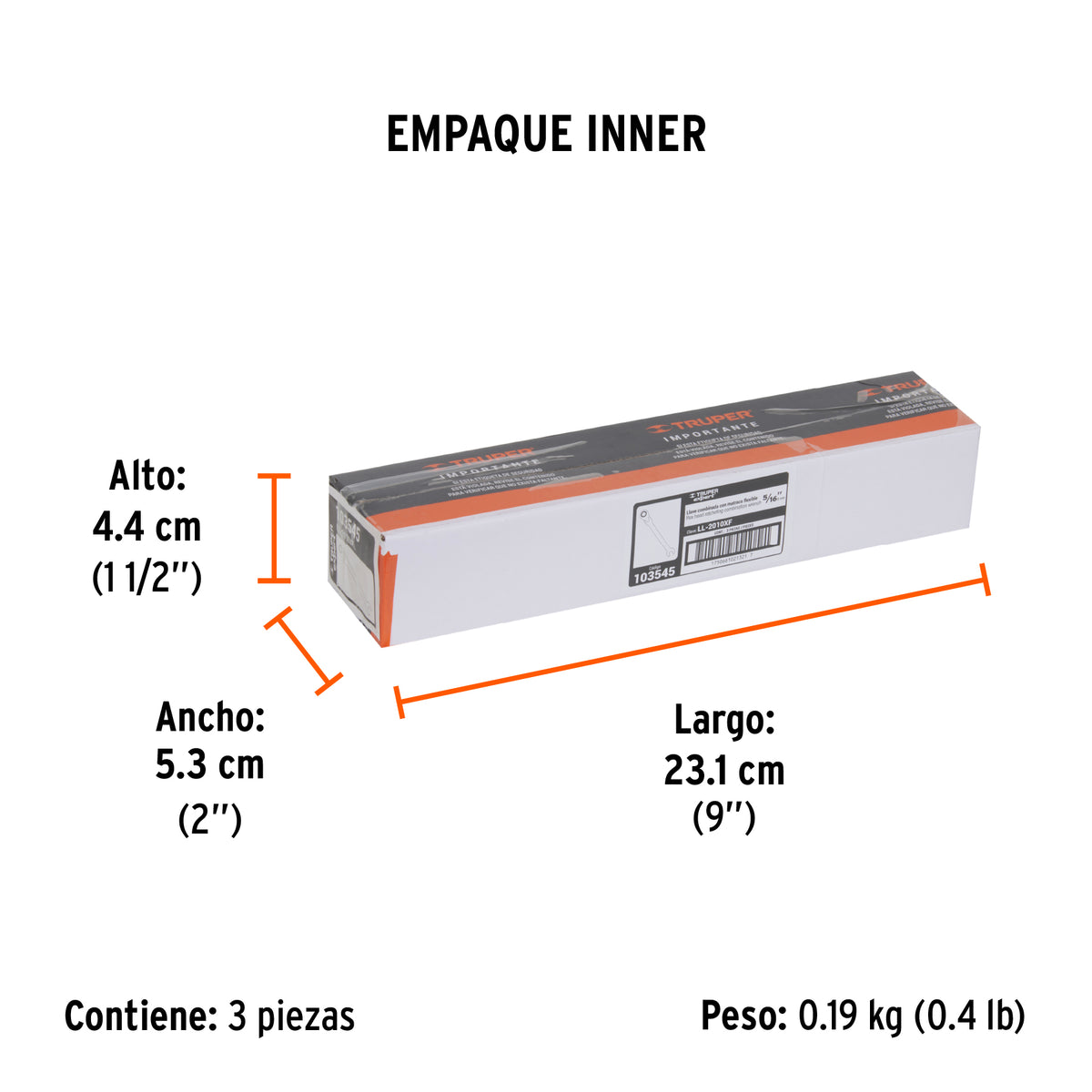 Llave combinada con matraca 5/16' flexible, EXPERT, Expert, SKU 103545 — vista 6