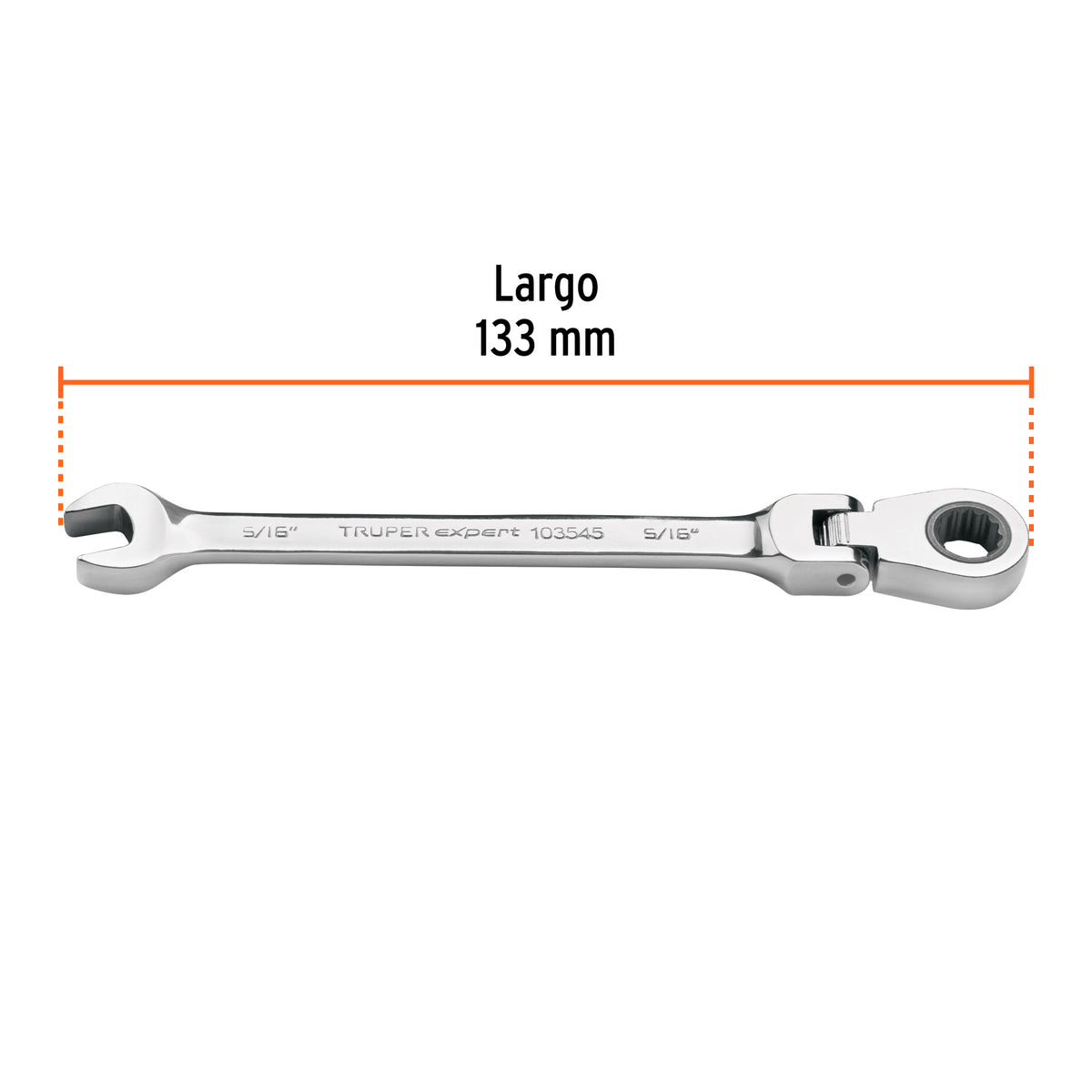 Llave combinada con matraca 5/16' flexible, EXPERT, Expert, SKU 103545 — vista 4