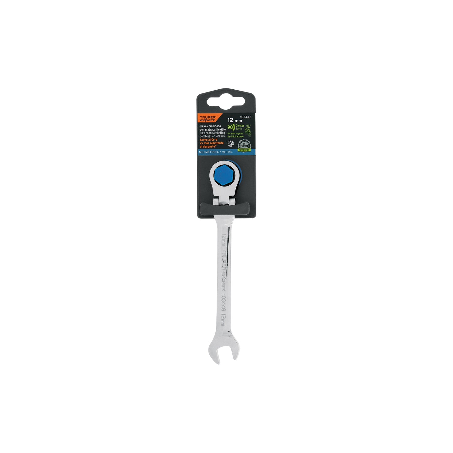 Llave combinada con matraca 12 mm flexible, EXPERT, Expert, SKU 103446 — vista 2