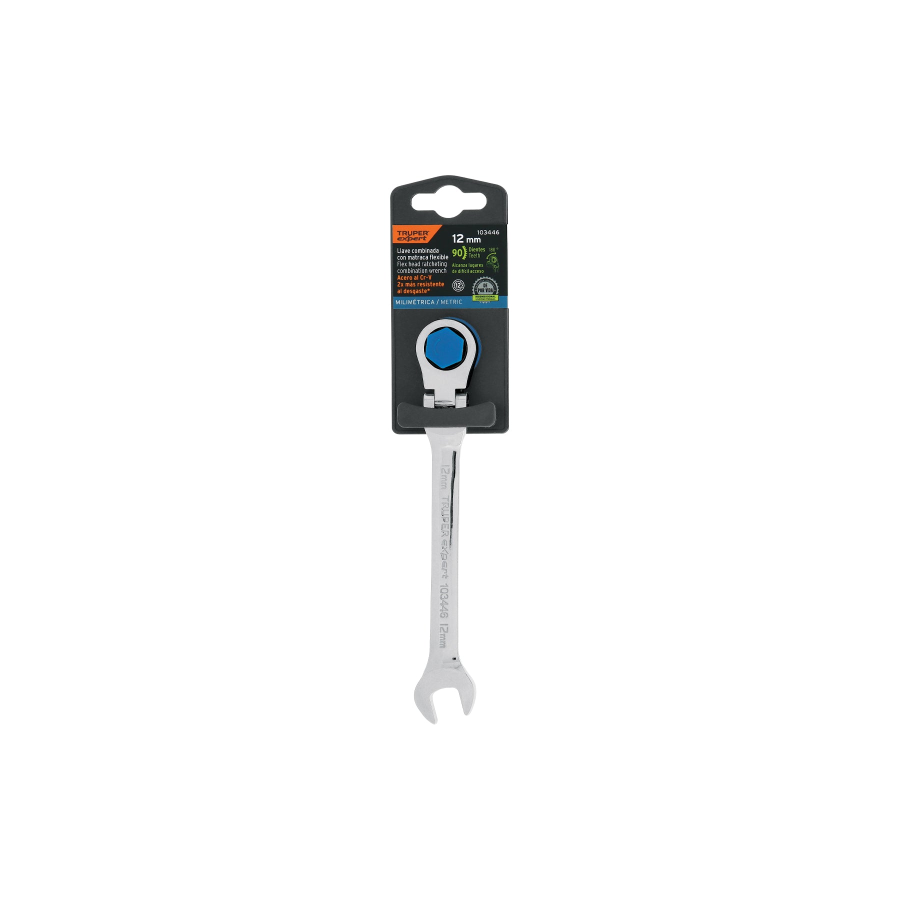 Llave combinada con matraca 12 mm flexible, EXPERT, Expert, SKU 103446 — vista 2