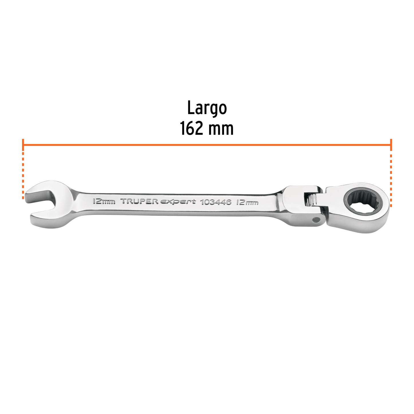 Llave combinada con matraca 12 mm flexible, EXPERT, Expert, SKU 103446 — vista 4