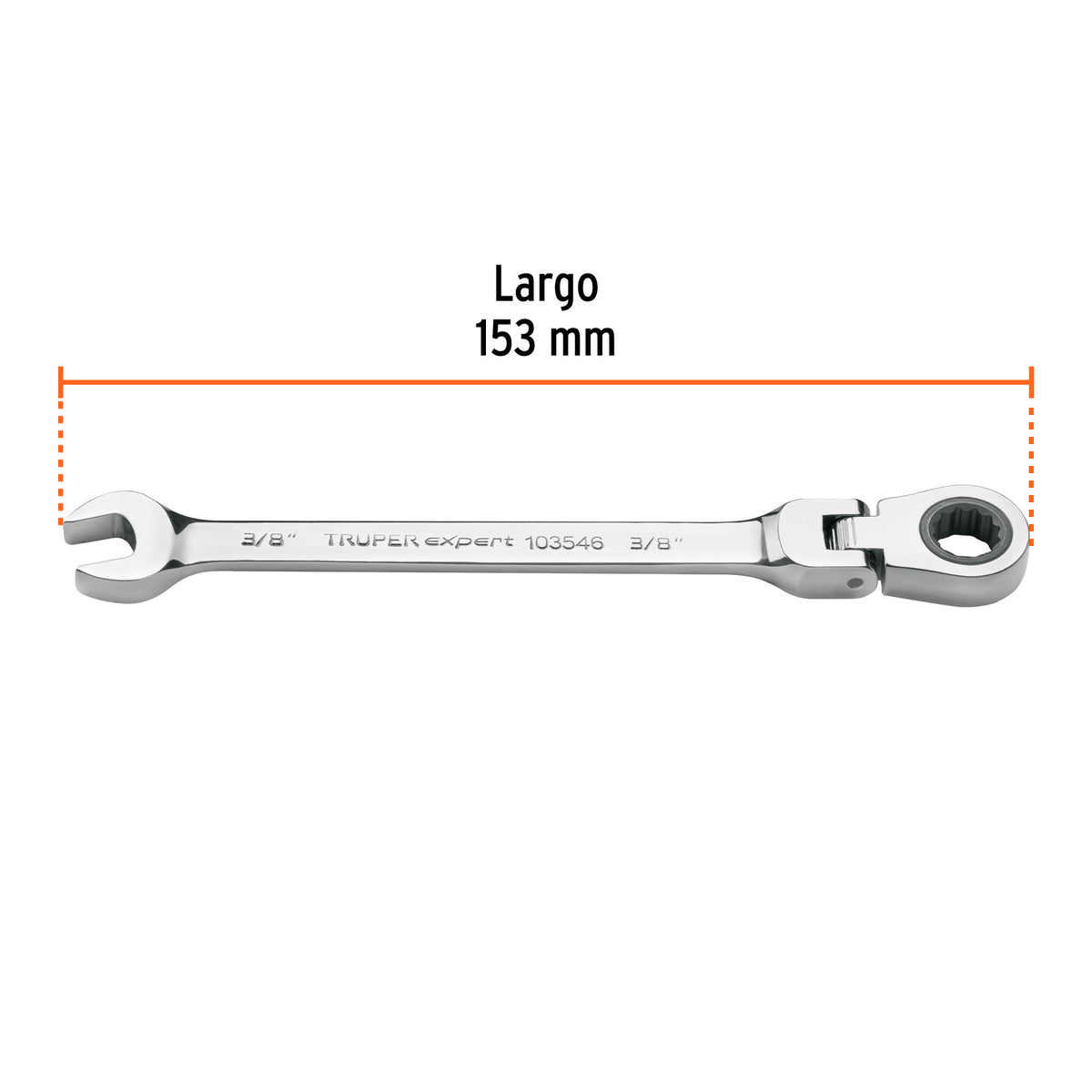 Llave combinada con matraca 3/8' flexible, EXPERT, Expert, SKU 103546 — vista 4