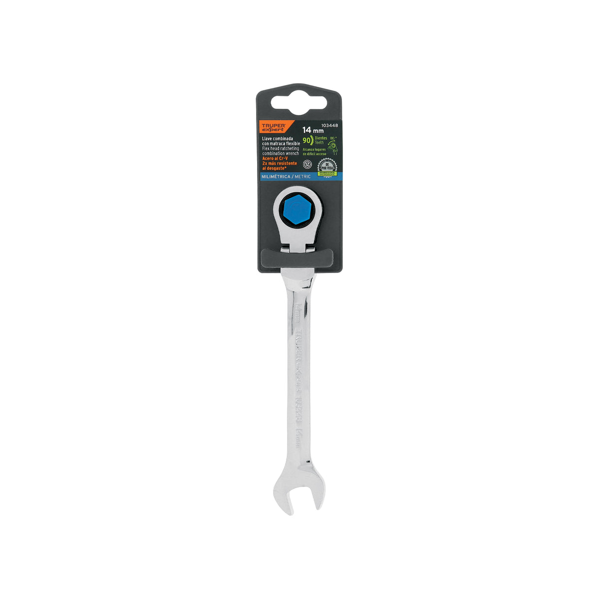 Llave combinada con matraca 14 mm flexible, EXPERT, Expert, SKU 103448 — vista 2