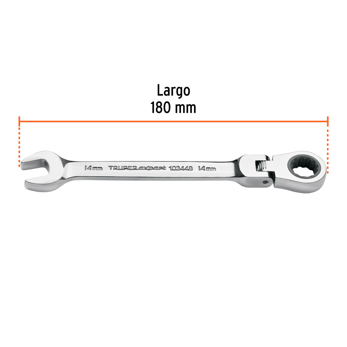 Llave combinada con matraca 14 mm flexible, EXPERT, Expert, SKU 103448 — vista 4