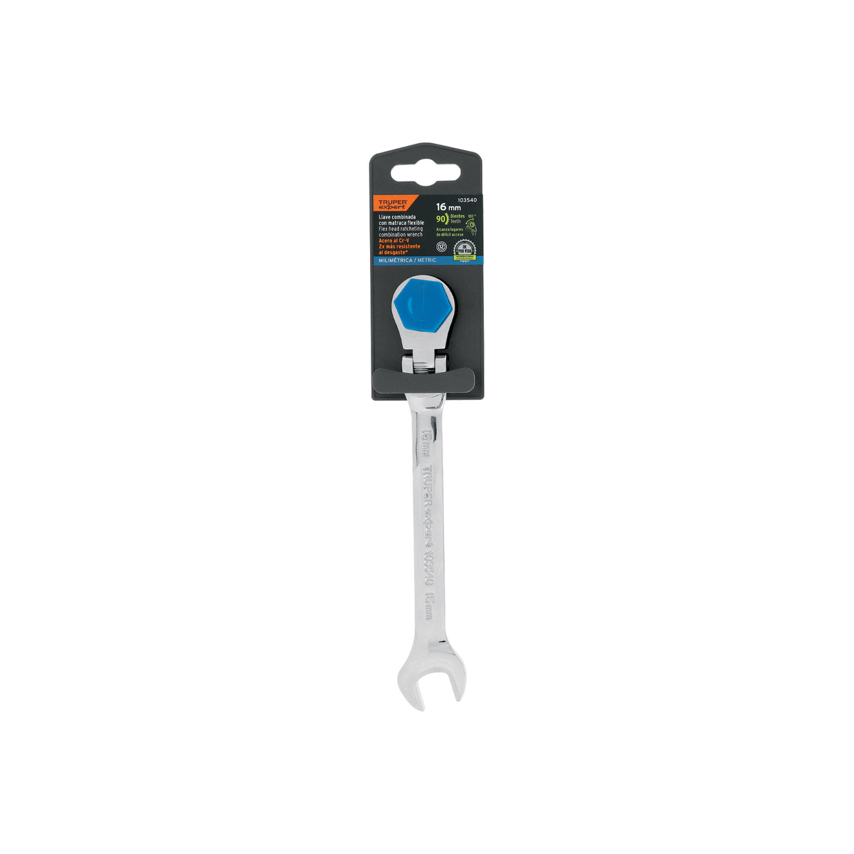 Llave combinada con matraca 16 mm flexible, EXPERT, Expert, SKU 103540 — vista 2