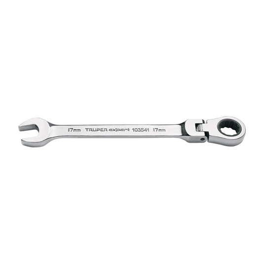 Llave combinada con matraca 17 mm flexible, EXPERT, Expert, SKU 103541