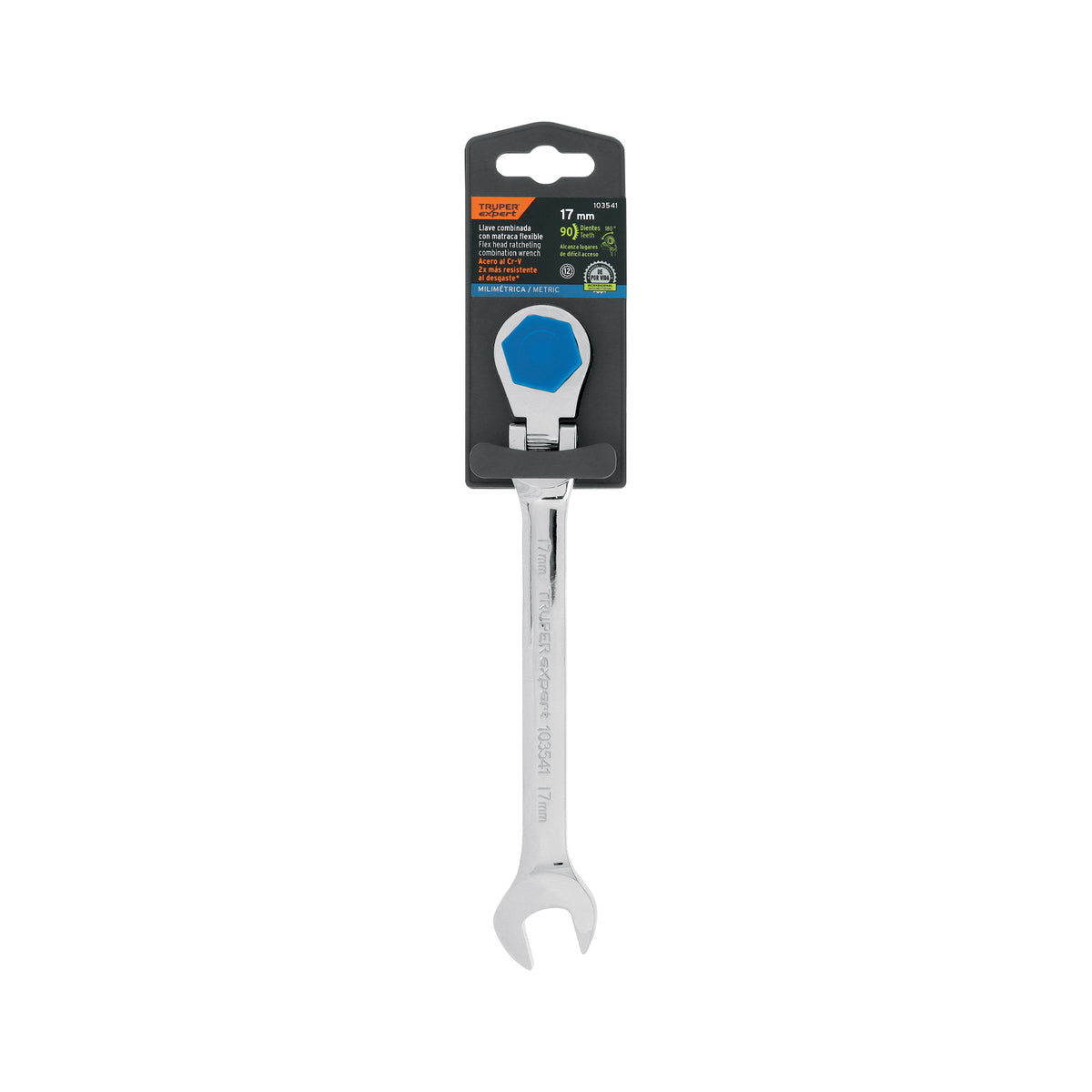 Llave combinada con matraca 17 mm flexible, EXPERT, Expert, SKU 103541 — vista 2