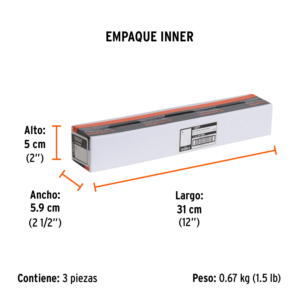 Llave combinada con matraca 17 mm flexible, EXPERT, Expert, SKU 103541 — vista 6
