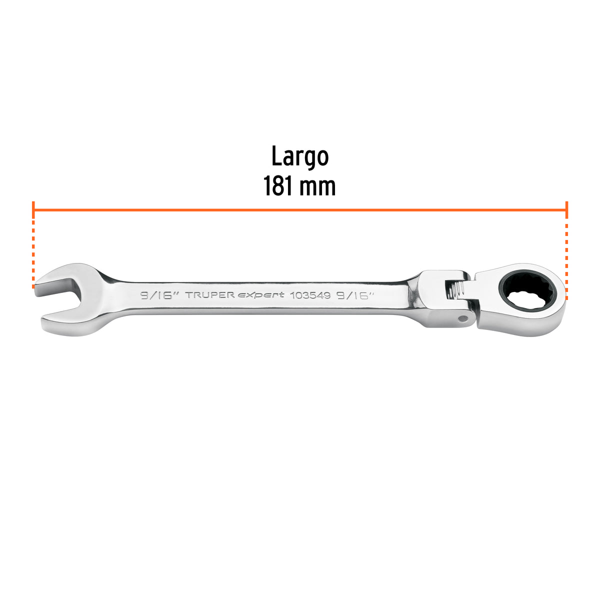 Llave combinada con matraca 9/16' flexible, EXPERT, Expert, SKU 103549 — vista 4