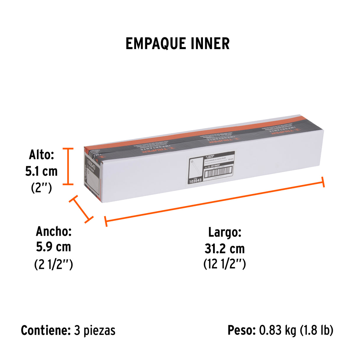 Llave combinada con matraca 19 mm flexible, EXPERT, Expert, SKU 103543 — vista 6