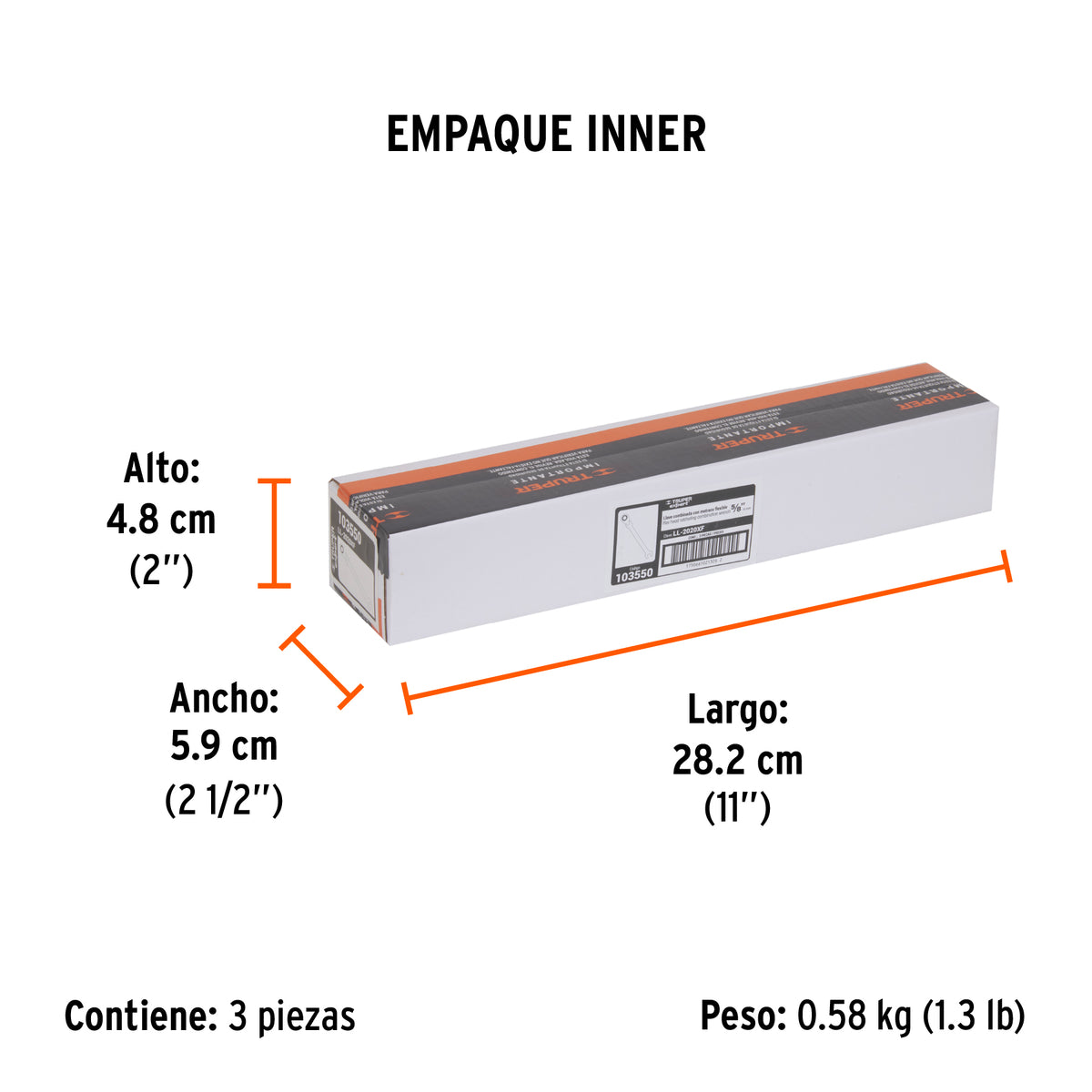 Llave combinada con matraca 5/8' flexible, EXPERT, Expert, SKU 103550 — vista 6