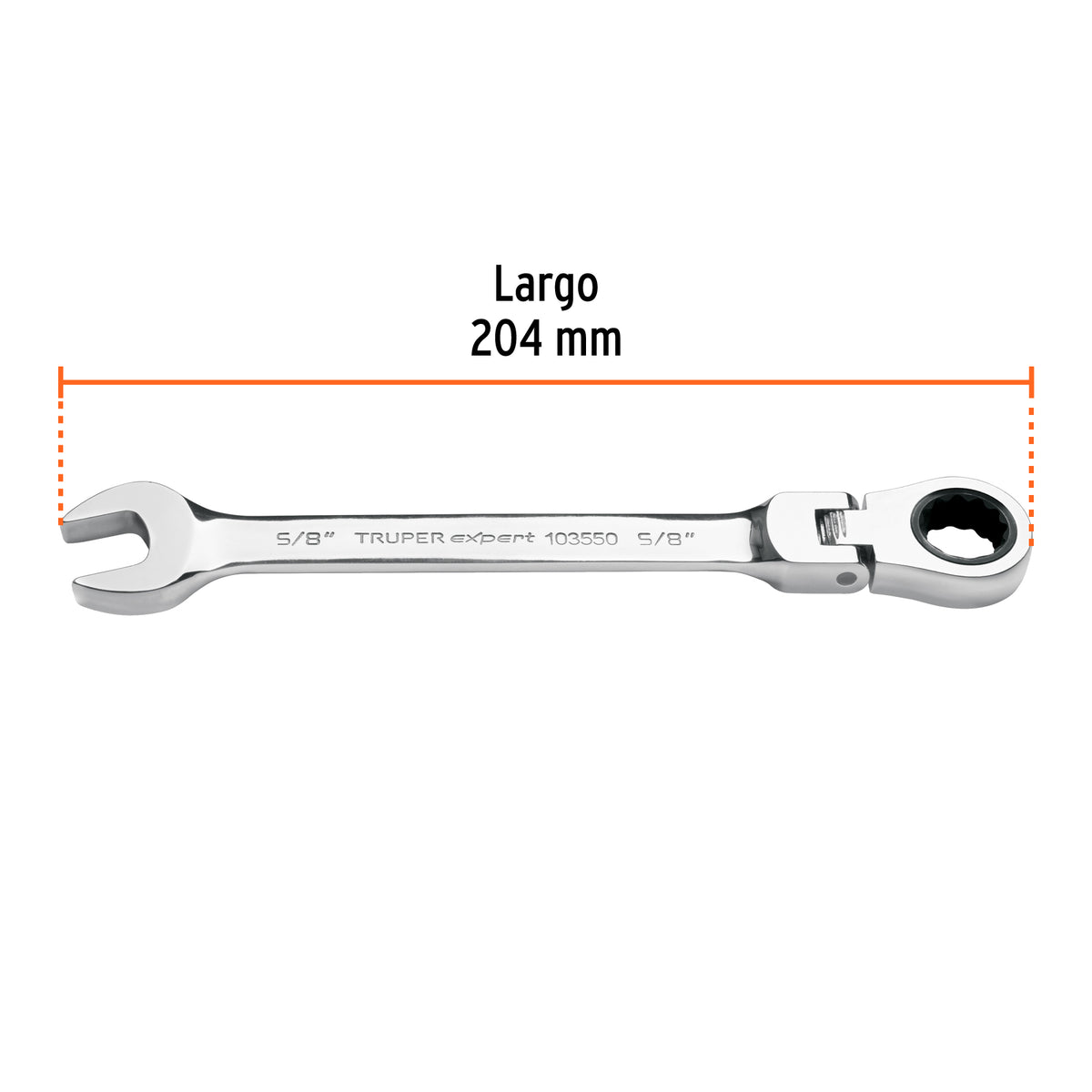 Llave combinada con matraca 5/8' flexible, EXPERT, Expert, SKU 103550 — vista 4