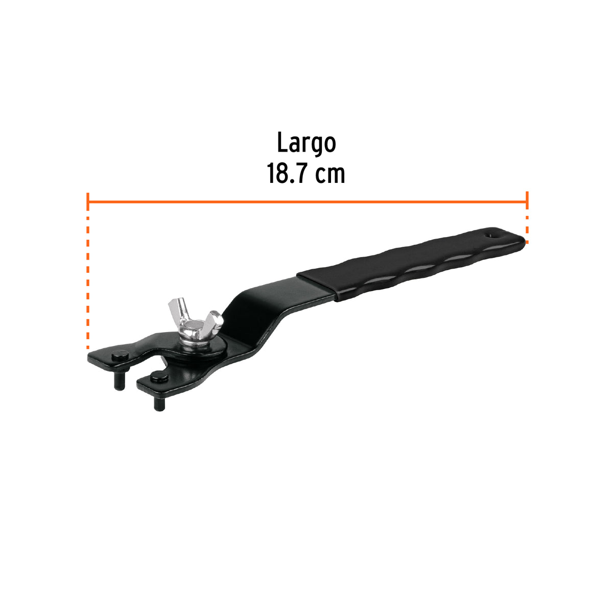 Llave de repuesto ajustable para esmeriladoras 4 1/2', 7',9', Truper, SKU 102999 — vista 3