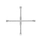 Llave de cruz 14' plegable pulida y cromada TRUPER — foto oficial 1