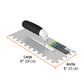Llana 11' dentado cuadrado 1/2', 6 remaches, mango Comfort, Truper, SKU 102791 — vista 4