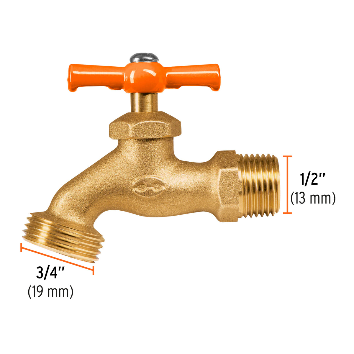 Llave p/manguera, de latón, 140g, 1/2', granel, TRUPER, Truper, SKU 100817 — vista 4