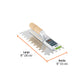 Llana 11' dentado cuadrado 1/2', 10 remaches, mango madera, Truper, SKU 102704 — vista 4
