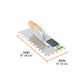 Llana 11' dentado cuadrado 1/2', 6 remaches, mango madera, Truper, SKU 102703 — vista 4