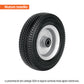Rueda imponchable 8' para eje lateral TRUPER — foto oficial 1
