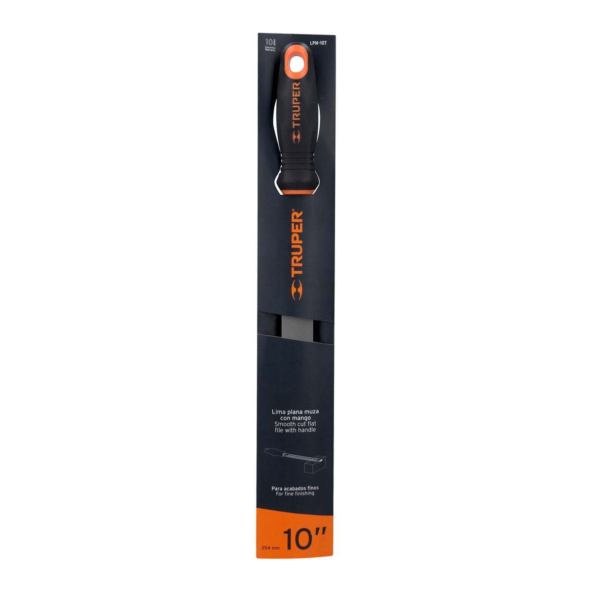 Lima plana muza 10' con mango Comfort Grip, TRUPER — foto oficial 2