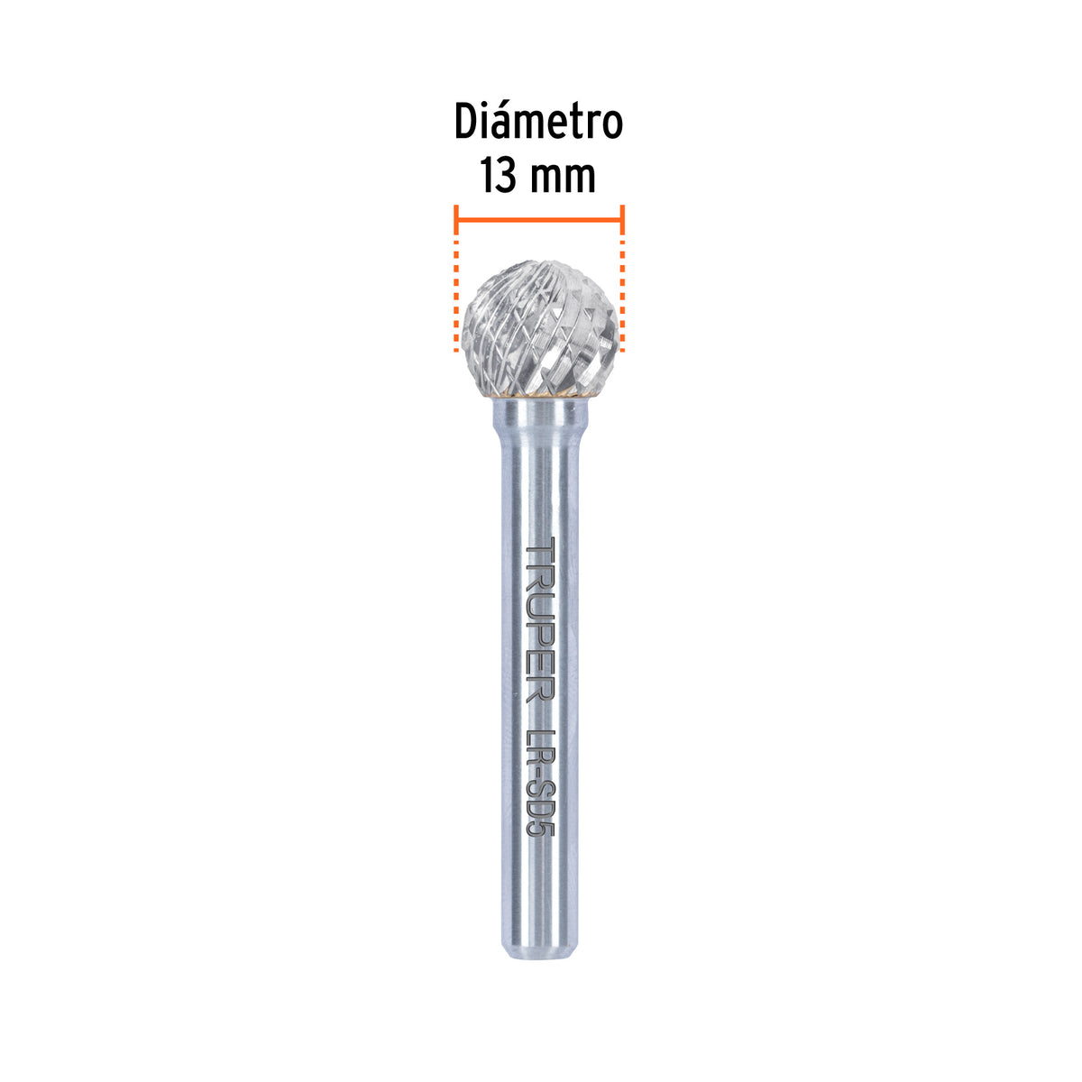 Lima rotativa punta esférica, 13 mm, TRUPER, Truper, SKU 103481 — vista 4