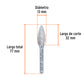 Lima rotativa punta flama, 13 mm, TRUPER, Truper, SKU 103501 — vista 4