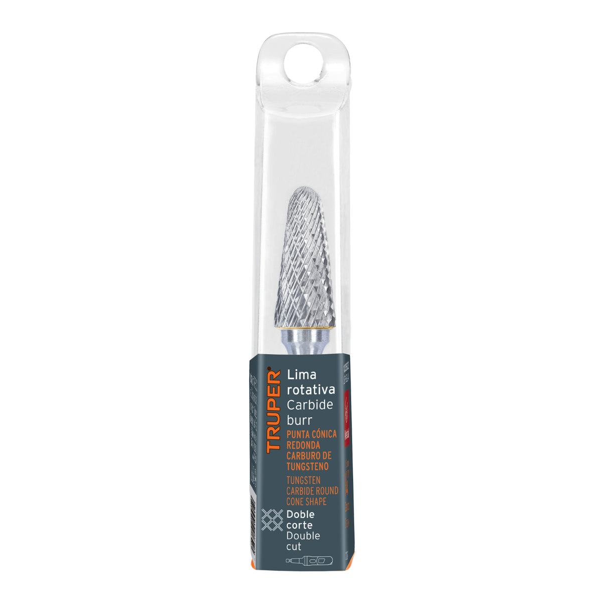 Lima rotativa punta cónica redonda, 13 mm, TRUPER, Truper, SKU 103502 — vista 2