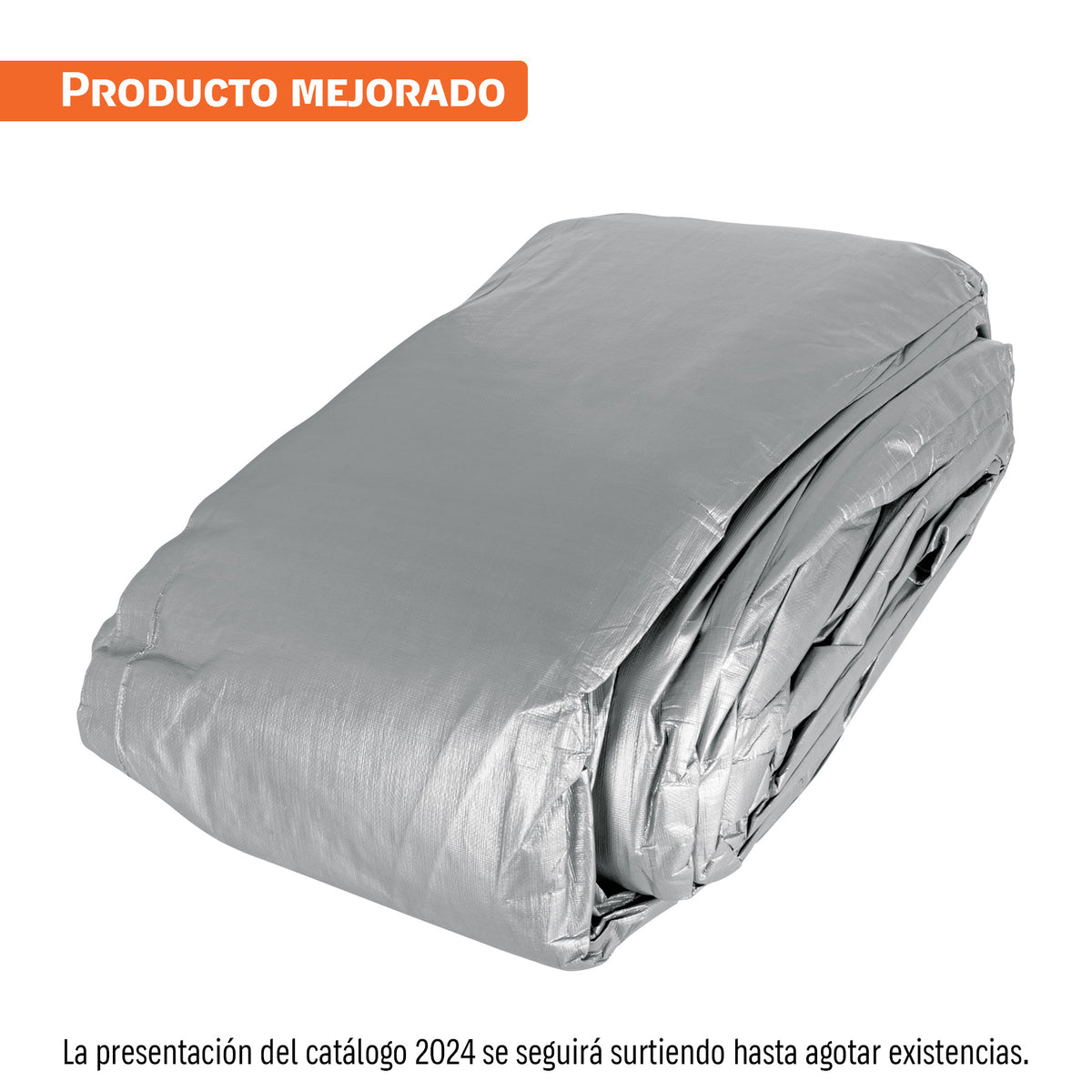 Lona de polietileno reforzada 12x17 m gris 180g/m2 TRUPER — foto oficial 1