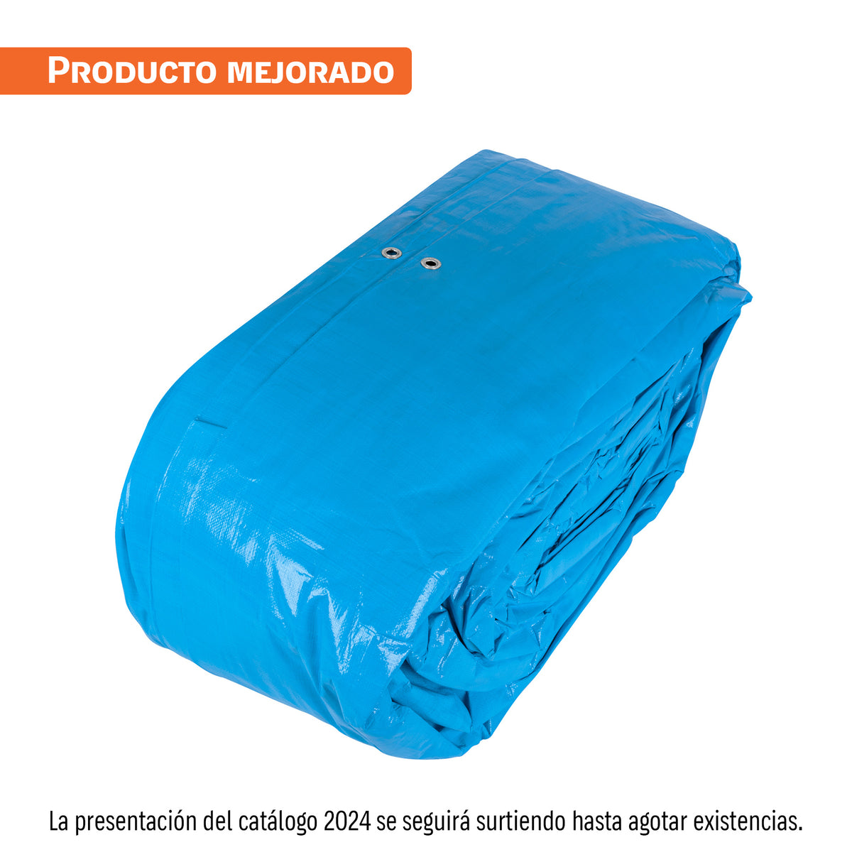 Lona de polietileno reforzada 12x17 m azul 180g/m2 TRUPER — foto oficial 1