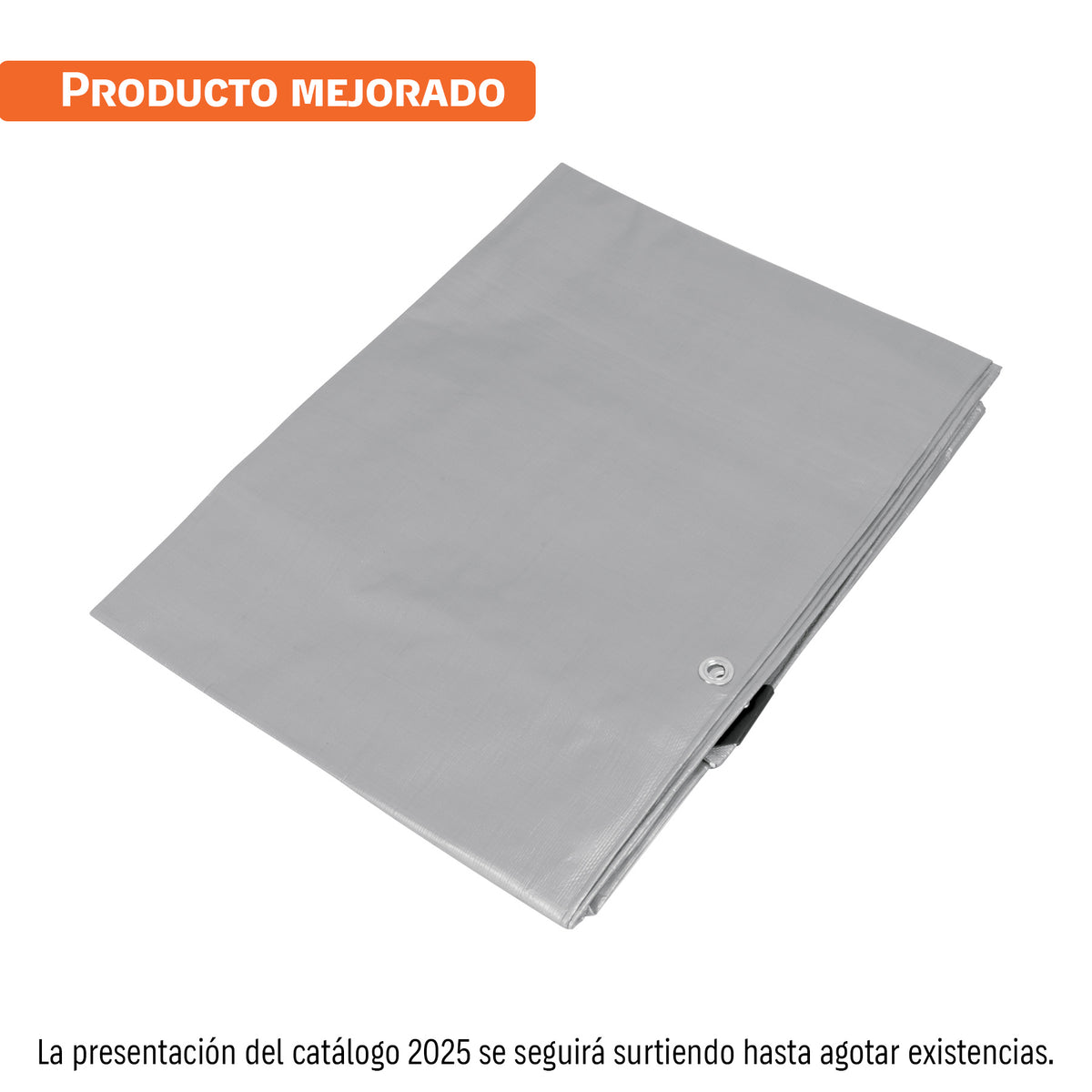 Lona de polietileno reforzada 1.5x2 m, gris, 180g/m2, TRUPER — foto oficial 1