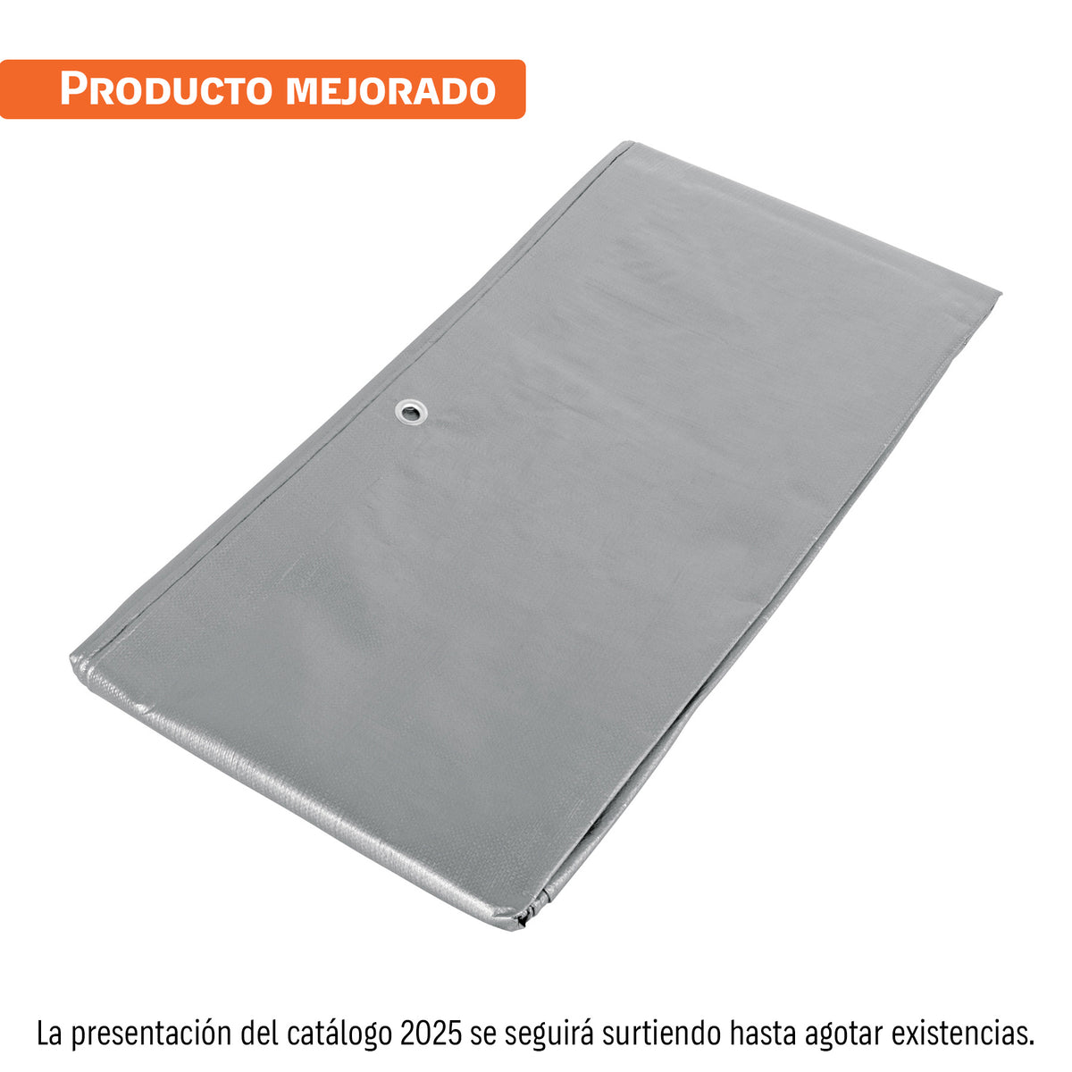 Lona de polietileno reforzada 2 x 3 m gris 180g/m2 TRUPER — foto oficial 1